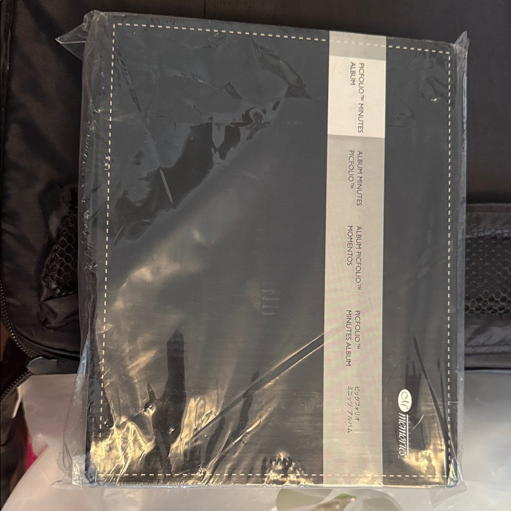 Creative Memories Black Album with White Stitching